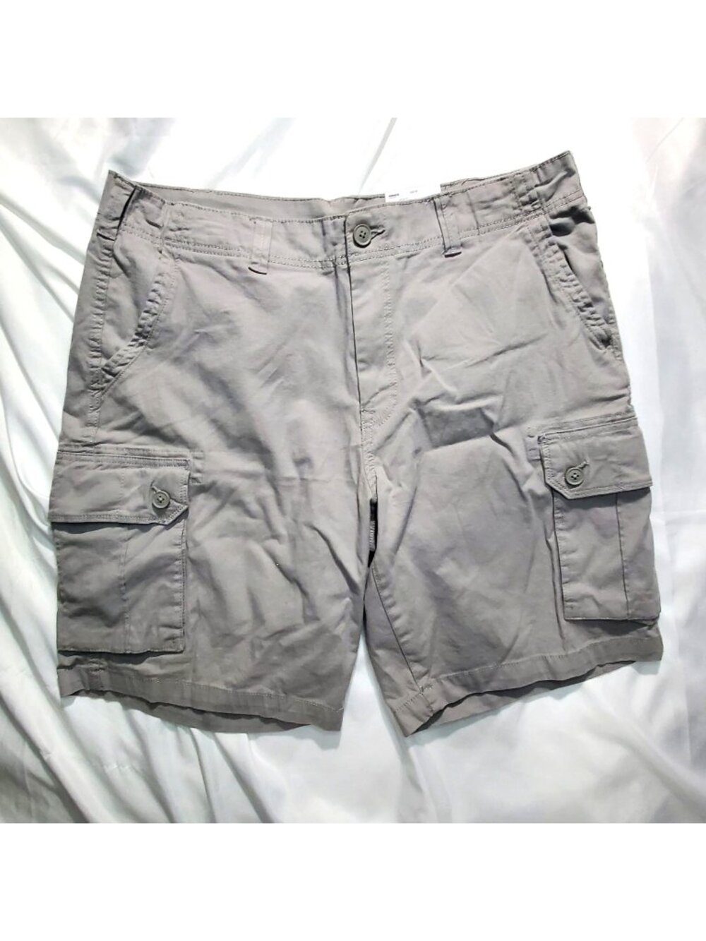 Mens Sonoma Goods For Life Everyday Cargo Shorts Size 38 Alloy Gray Stretch